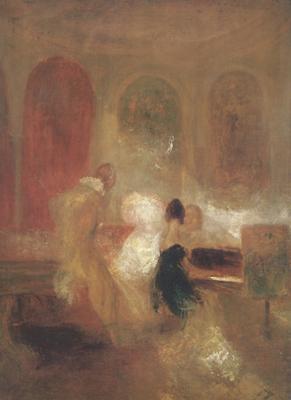 Joseph Mallord William Turner Music party in Petworth (mk31) oil painting image